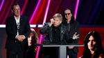 The Canadian rockers were welcomed into the musical fraternity at Thursday's th annual induction ceremony by the Foo Fighters' Dave Grohl and Taylor Hawkins.
